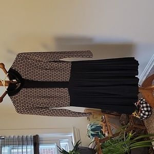 Vintage Black and Beige Dress